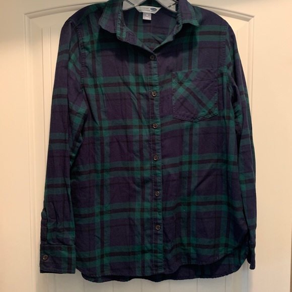 Old Navy blue green shirt - Picture 1 of 4